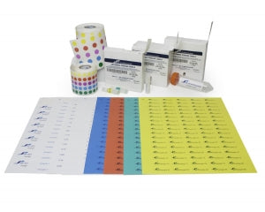 Bel-Art Cryogenic Storage Label Sheets - Bel-Art Cryogenic Storage Label Sheets, 13 mm Dots for 1.5 to 2 mL Tubes, White, 3840 labels - F13491-1301