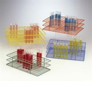 Bel-Art Products Poxygrid Test Tube Racks - Poxygrid Test Tube Rack for 10 to 13 mm Tubes, 108 Places, Blue - F18753-0001