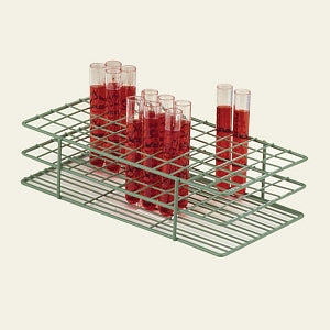 Bel-Art Products Poxygrid Test Tube Racks - Poxygrid Test Tube Rack for 13 to 16 mm Tubes, 108 Places, Green - F18759-0000