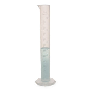 Bel-Art Polypropylene Single-Scale Graduated Cylinders - Single Scale 50 mL Polypropylene Graduated Cylinder, 1.0-mL Graduation - F28454-0000