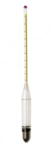 Bel-Art DURAC Salt Brine PC Plain Form Hydrometers - H-B DURAC Salt Brine Shatterproof Plastic Hydrometer, 4/26.4% by Weight - B61800-1000