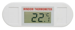 Bel-Art DURAC Electronic Window Thermometers - H-B DURAC Probeless Electronic Window Thermometer, -10/50° C (14/122° F) - B60900-2500