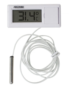 Bel-Art DURAC Panel-Mount Electronic Thermometer - H-B DURAC Calibrated Electronic Thermometer with Waterproof Sensor, -50/200° C (-58/392° F) - B60900-2700