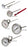 Bel-Art DURAC Bi-Metallic 25 mm Dial Thermometers - H-B DURAC Bi-Metallic Thermometer, -40 to 70° C, 25 mm Dial - B61310-2500