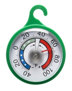 Bel-Art DURAC Bi-Metallic Refrigerator / Freezer Thermometer - H-B DURAC Bi-Metallic Refrigerator / Freezer Thermometer, -40 to 104° F, Plastic Case - B61320-2300