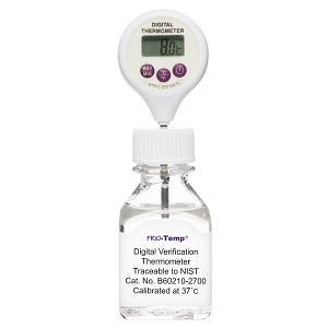 Bel-Art H-B Frio-Temp Incubator-Calibrated Stem Thermometer - H-B Frio-Temp Calibrated Electronic Verification Lollipop Stem Thermometer, 0/70°C (32/158°F), 37°C Incubator Calibration - B60210-2700