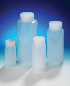 Bel-Art Precisionware Wide-Mouth LDPE Bottles - Bel-Art Precisionware Wide-Mouth 1000 mL (32 oz.) Low-Density Polyethylene Bottles, Polypropylene Cap, 53 mm Closure, Pack of 6 - F10626-0018