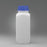 Bel-Art Square HDPE Bottles - Bel-Art Square 1000 mL Polyethylene Bottles, Polypropylene Cap, 53 mm Closure, Pack of 6 - F10904-1000