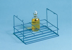 Bel-Art Poxygrid B. O.D. Bottle Carrier - Bel-Art Poxygrid B. Outer Dia. Bottle Rack, 12 Places, 13-5/16" x 9-3/4" x 7-1/4" - F16969-0012