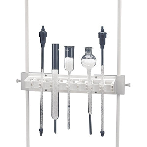 Bel-Art Chromatography Column Holder - Bel-Art Chromatography Column Holder, 12-1/4" x 2-1/2" for up to Eight 1-3/16" Columns - F18202-0000