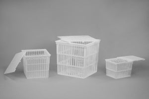 Bel-Art Test Tube Baskets - Polypropylene Test Tube Basket, 6 x 6 x 6", No Lid - F18738-0000