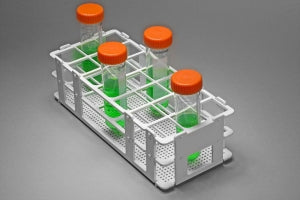 Bel-Art Products No-Wire Test Tube Racks - Bel-Art No-Wire Test Tube Rack for 25 to 30 mm Tubes, 21 Places, White - F18745-0004