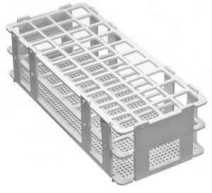 Bel-Art Products No-Wire Test Tube Racks - Bel-Art No-Wire Test Tube Rack for 16 to 20 mm Tubes, 40 Places, White - F18745-0002