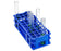 Bel-Art Products No-Wire Test Tube Racks - Bel-Art No-Wire Test Tube Rack for 16 to 20 mm Tubes, 40 Places, Blue - F18747-0002