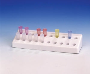 Bel-Art Products Microcentrifuge Tube Racks - Bel-Art Microcentrifuge Tube Rack for 1.5 mL Tubes, 20 Places - F18843-0000