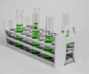 Bel-Art Products Polypropylene Stack Rack Test Tube Rack - Bel-Art Stack Rack Test Tube Rack for 25 to 30 mm Tubes, 24 Places, Polypropylene - F18860-2630