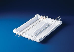 Bel-Art Pipette Tray Racks - Pipette Tray Rack, 7 to 16 Places, 11-1/4 x 8-1/2 x 1-1/8", Polystyrene - F18940-0000