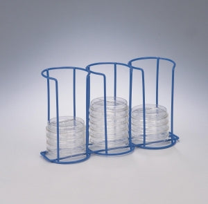 Bel-Art Poxygrid Contact Plate / Petri Dish Racks - 10-Place Contact Plate / Petri Dish Rack - F18979-0003