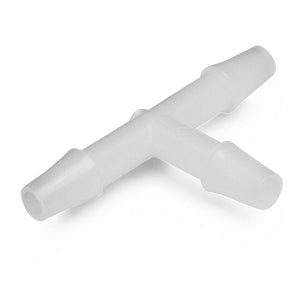 Bel-Art T-Shaped Tubing Connector - "T" Shaped Tubing Connectors for3/16" Tubing, Polypropylene, Pack of 12 - F19603-0000