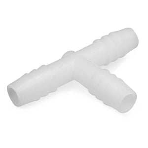 Bel-Art T-Shaped Tubing Connector - "T" Shaped Tubing Connectors for 3/8" Tubing, Polypropylene, Pack of 12 - F19606-0000