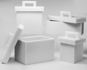 Bel-Art Lead-Lined HDPE Storage Boxes - 25 cm L x 25 cm W x 25 cm H Lead-Lined HDPE Storage Box - F24960-0003