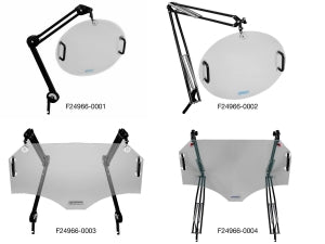 Bel-Art Plexiglas Splash Shield with 2 Articulating Arms - Splash Shield with Two 24" Articulating Arms, 15 x 24", Plexiglas - F24966-0004