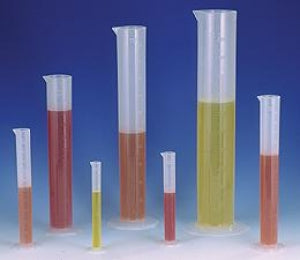 Bel-Art Polypropylene Single-Scale Graduated Cylinders - Bel-Art Single Scale 100 mL Polypropylene Graduated Cylinder, 1.0-mL Graduation - F28455-0000