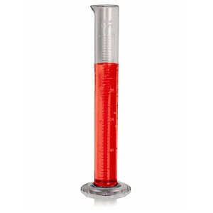 Bel-Art Clear Graduated Cylinders - 50 mL Clear TPX Graduated Cylinder, 1.0-mL Graduation - F28692-0000