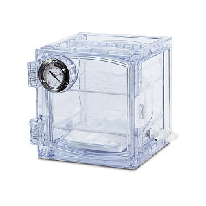 Bel-Art Lab Companion Clear Vacuum Desiccator Cabinet - Lab Companion Clear Polycarbonate Cabinet Style Vacuum Desiccator, 11 L - F42400-4001