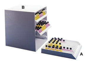 Bel-Art Lab Fridge Tray Racks and Cabinet - Lab Fridge Tray Cabinet, 14 x 13-1/2" x 15-1/2", Holds 3 Racks - H18663-0000