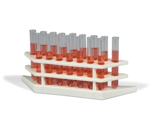 Bel-Art Products Tiered Test Tube Racks - Bel-Art Tiered Test Tube Rack for 10 to 13 mm Tubes, 16 Places - H18862-0000