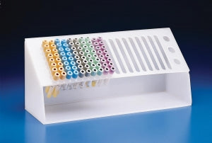 Bel-Art Products Vacuum Syringe Tubes Rack - Bel-Art Vacu-Rack, 143 Places, 19 x 6 x 8-1/2", Polypropylene - H18977-0000