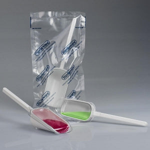 Bel-Art Sterile Sampling Scoops with Detachable Lids - Sterileware Scoop Sampling System, 125 mL (4 oz.), Sterile Plastic, Individually Sealed, Pack of 100 - H36924-0000