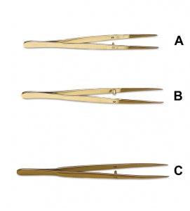 Bel-Art PTFE-Coated Stainless Steel Forceps - Bel-Art PTFE FEP Steel Forceps, 1-1/2" Coated Tip, 3-7/8" L, Pack of 2 - H37935-0000