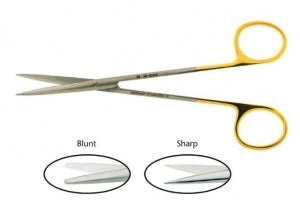 BR Surgical LLC Metzenbaoum Scissors - Metzenbaum Straight Scissors with Blunt / Blunt Blades, 7" - BR08-28418