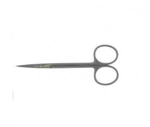 BR Surgical Iris Scissors - Iris Scissors, Delicate, 4", Straight - BR08-33810