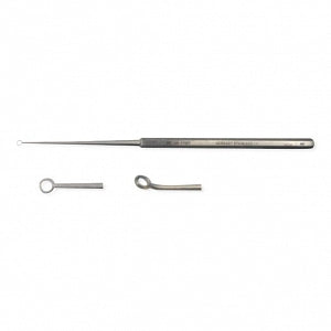 BR Surgical Buck Ear Curettes - Buck Ear Curette, Angled, Blunt, Size 00, 6-1/2" - BR44-11900