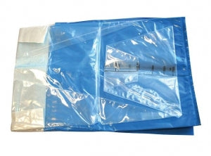 BR Surgical Hysteroscopy Sterile Drape Kits - OB Drape with Pouch, Nonsterile, 37" x 41" - BR980-9222