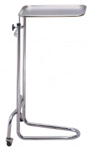 Brewer Chrome Mayo Stands - Chrome Mayo Stand, Knob Operated, 34" to 52" Adjustable Height, Stainless Steel Tray - 11100