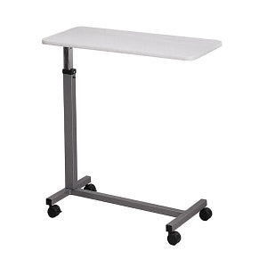 The Brewer Company H-Base Overbed Tables - H-Base 15" x 30" Overbed Table, Gray Laminate - 11600