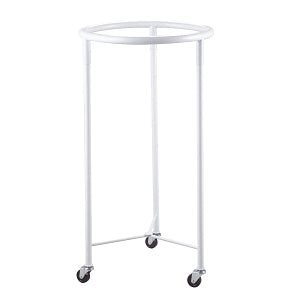 Brewer Hamper Stands - Round Linen Hamper Stand with White Powder Coat Finish, 18" - 33330