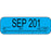 Label Paper Permanent ___Sep 201___ 1 1/2" X 1/2" Royal Blue 500 Per Roll