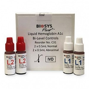 Biosys Labs HbA1c Controls - HbA1c Liquid Controls - C31