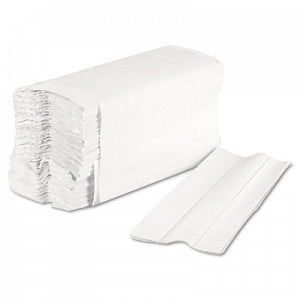 Boardwalk C-Fold Bleached White Paper Towel - C-Fold Paper Towels, Bleached White, 200 Sheets / Pack, 12 Packs / Carton - 6220