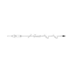 Baxter Healthcare Solution Set with Nonvented Spike - SET, SOLUTION, MINI DRIP, 2 INJ, 92", LL - 2C6424