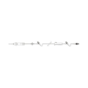 Baxter Continu-Flo Solution Set with Nonvented Spike - SET, SOLUTION, MALE LUER, 10DRP, 112" - 2C8519