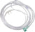 Vyaire Cannulas with Crush-Resistant Lumen Tubing - Nasal Cannula, Non-Flared Tip, 7' Tube - 001366