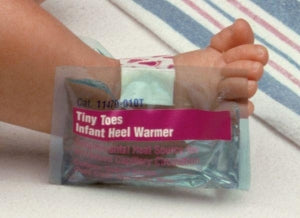 Cardinal Health Infant Heel Warmer - Infant Heel Warmer, Tiny Toes, Warm, 3" x 5" - 11470-010T