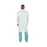 Cardinal Health Fluid Resistant Lab Coats - SMS Lab Coat, White, Knit Collar, Size S - 2310LC