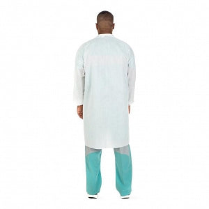 Cardinal Health Fluid Resistant Lab Coats - SMS Lab Coat, White, Knit Collar, Size 3XL - 2315LC